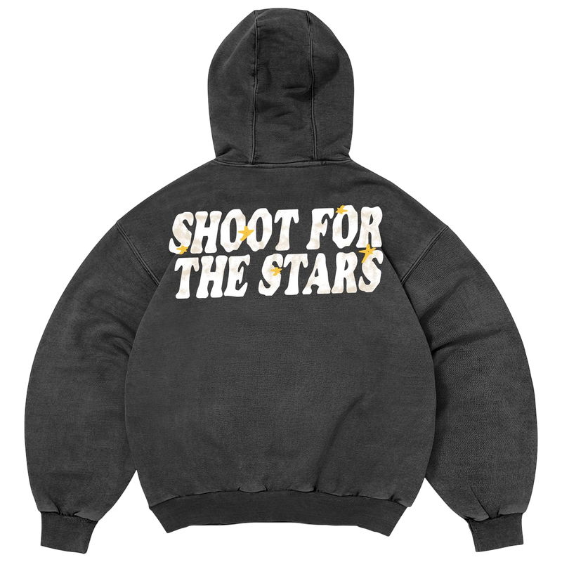 Shoot For The Stars Premium Hoodie (Vintage Grey)