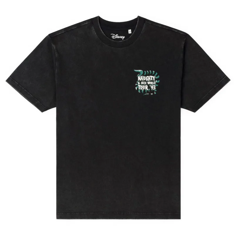 RSVLTS Disney Tim Burton's The Nightmare Before Christmas "Naughty & Nice World Tour ‘93" – Vintage Crewneck Tee