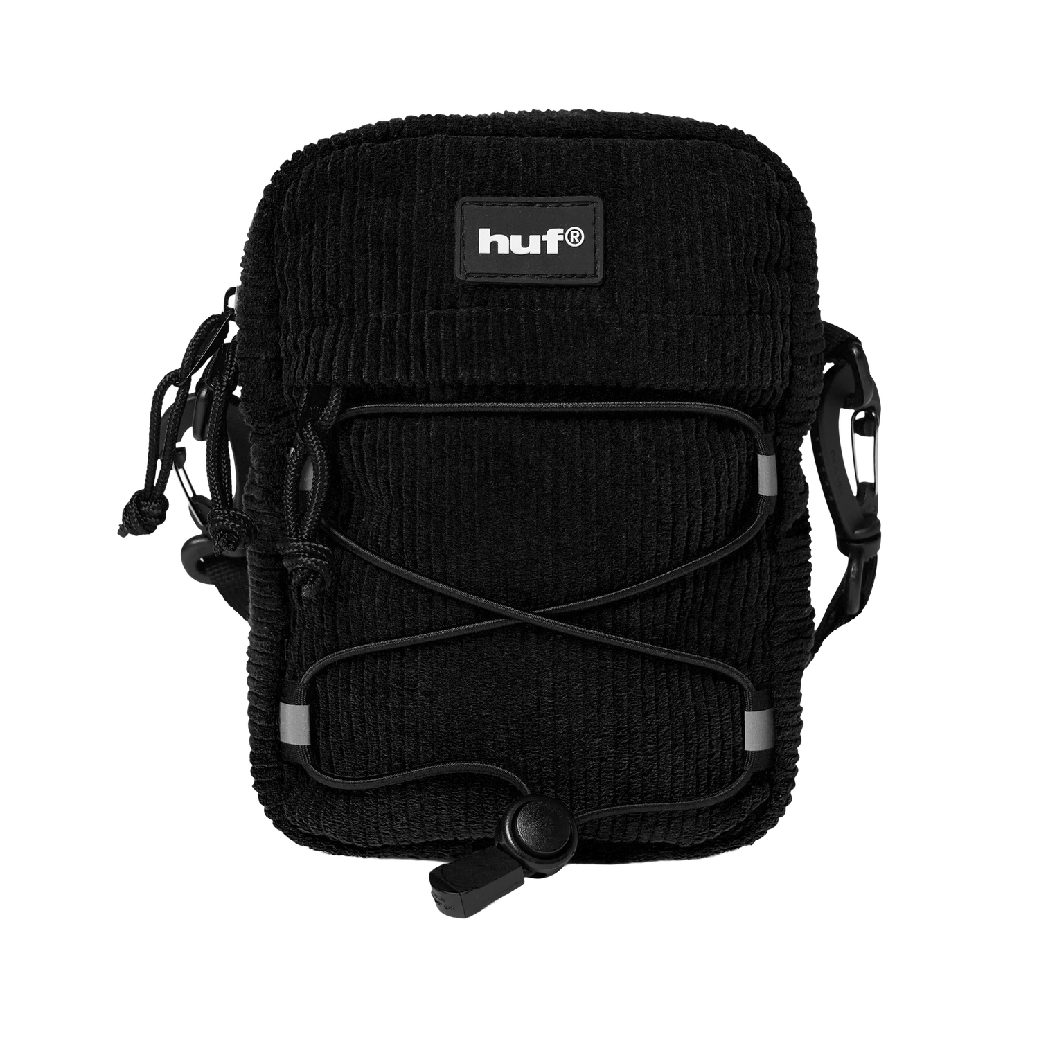 CORDUROY BOWERY SIDE BAG - BLACK