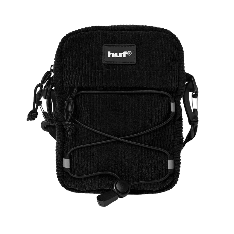 CORDUROY BOWERY SIDE BAG - BLACK