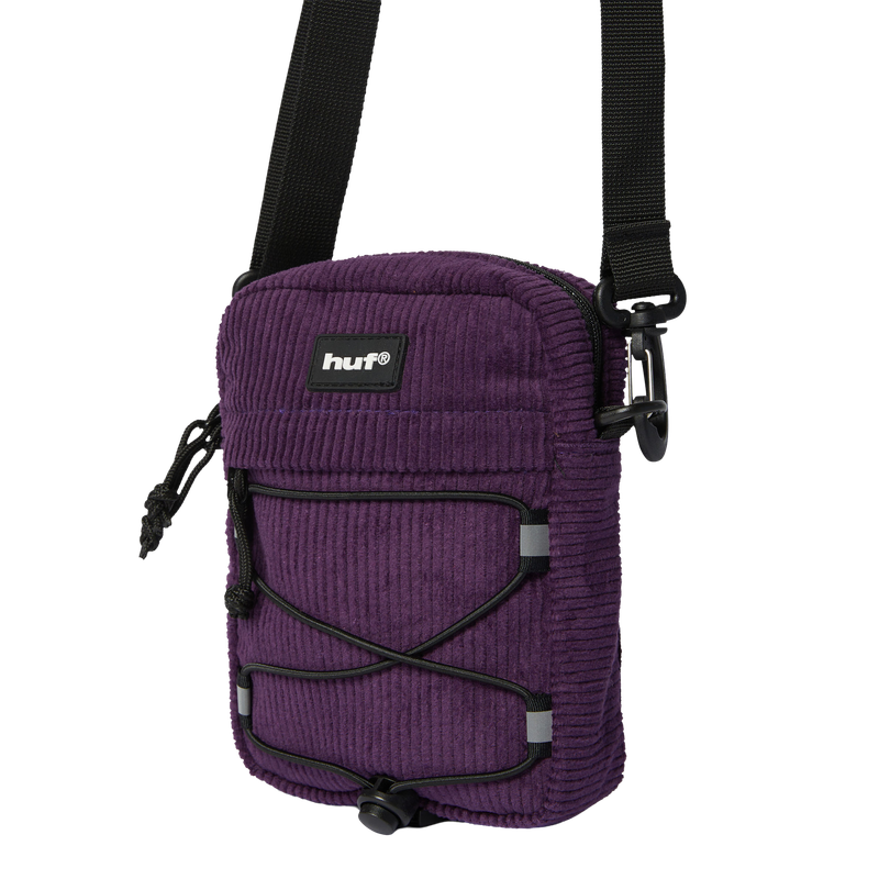 CORDUROY BOWERY SIDE BAG - DARK BERRY
