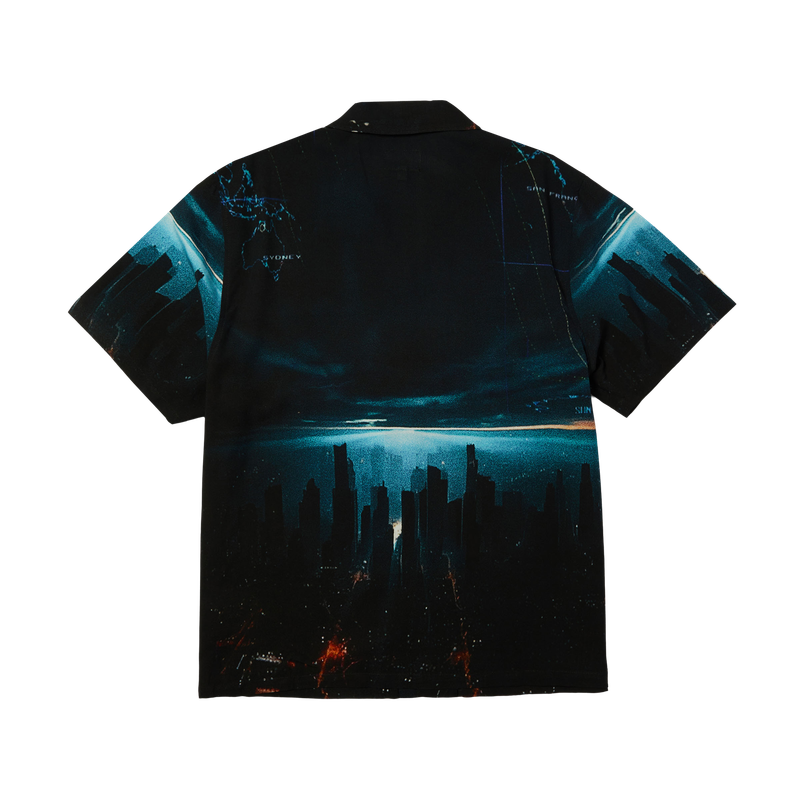 GROUND CONTROL SS RESORT SHIRT - BLACK