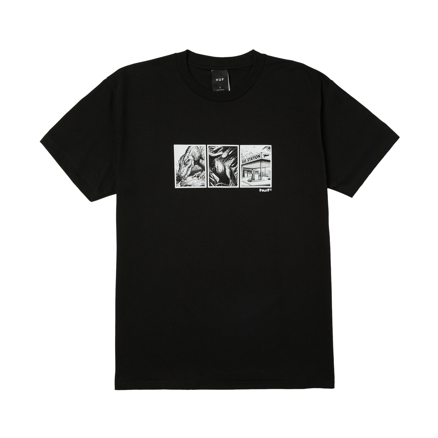 FOSSIL FUEL SS TEE - BLACK
