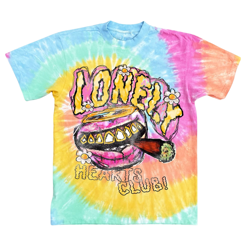 Lonely Hearts Club Rich In Flavor Cropped Tie-dye Tee