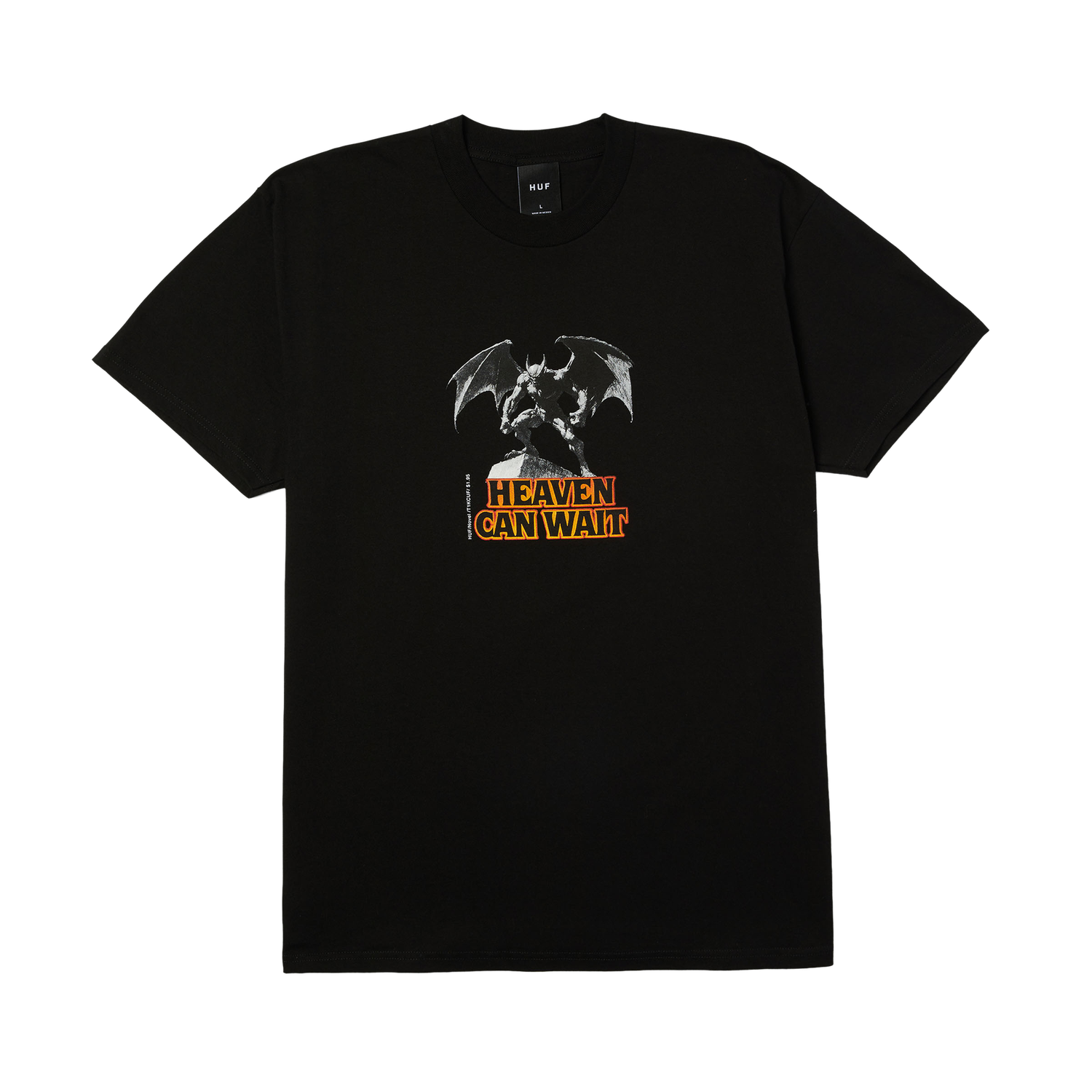HEAVEN CAN WAIT SS TEE - BLACK