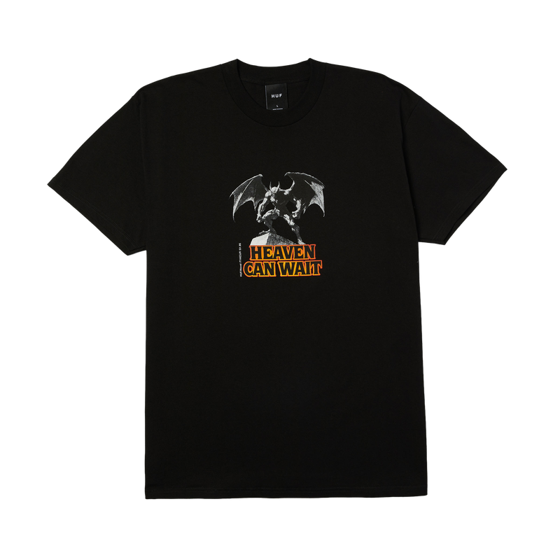 HEAVEN CAN WAIT SS TEE - BLACK