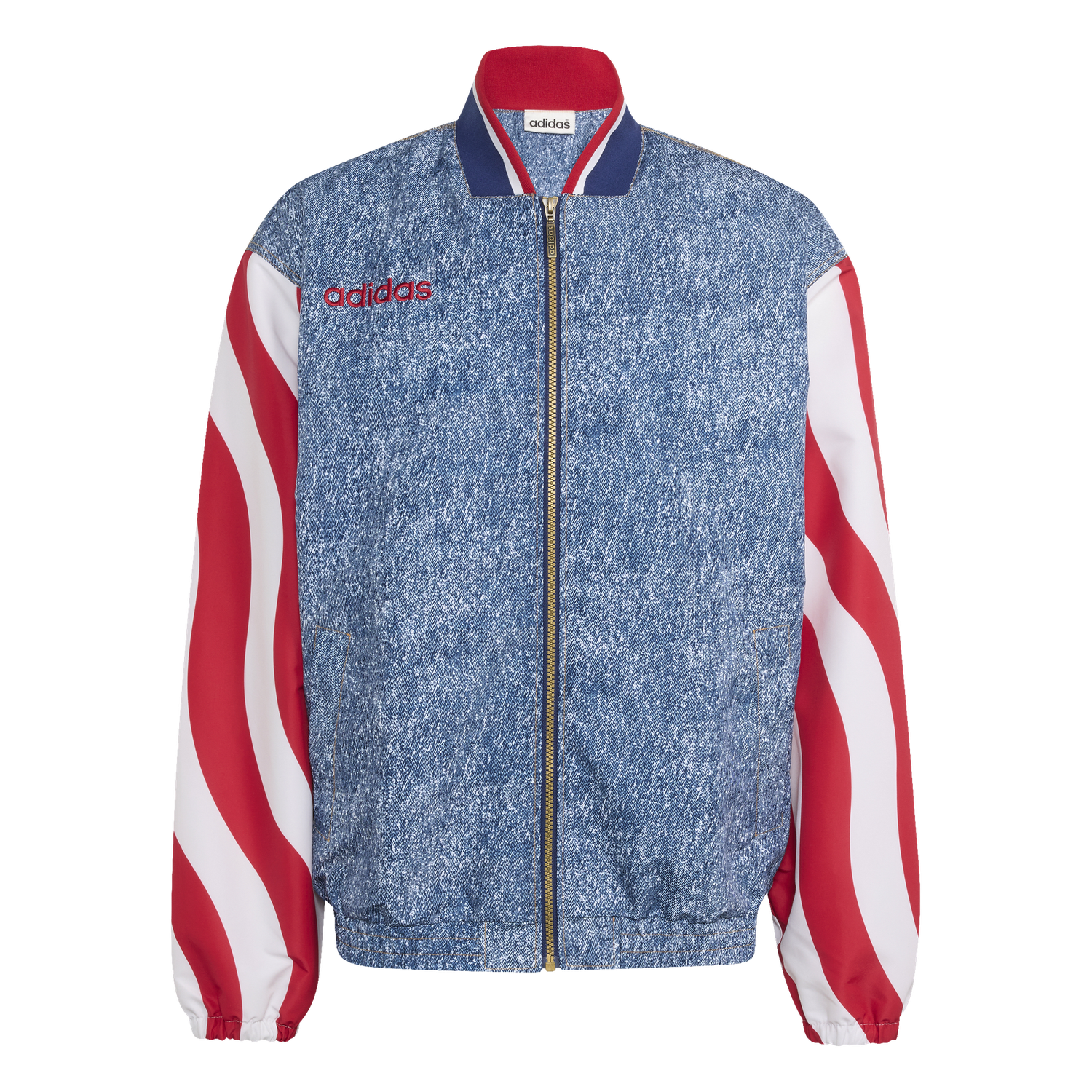 ADIDAS USA DENIM GRAPHIC JACKET KB2712