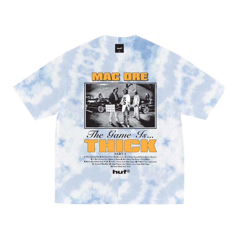 GAME IS THICK SS TIE DYE TEE - BLUE