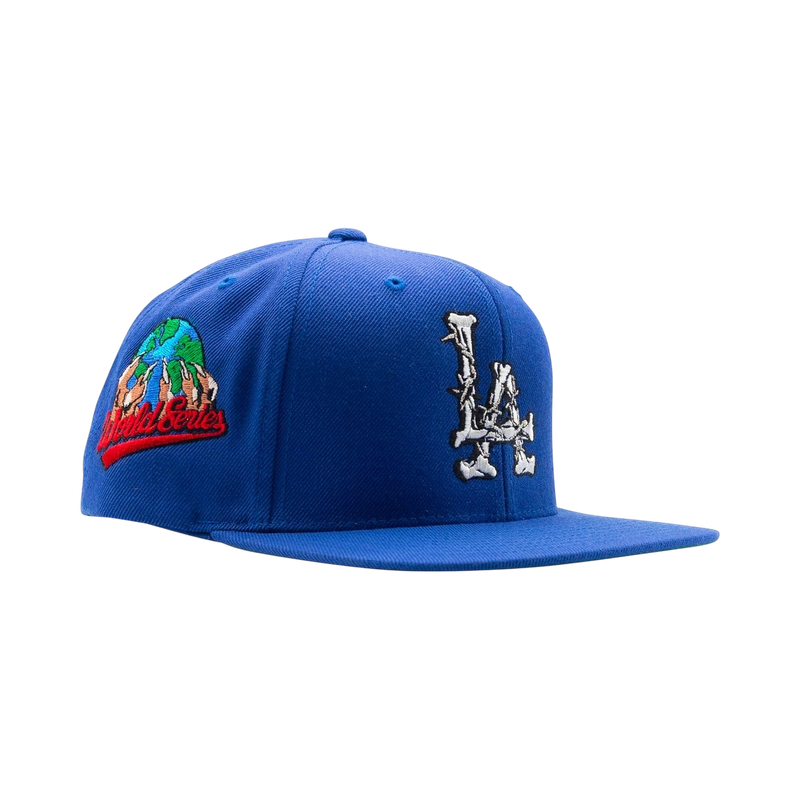 LA Barbed Wire Snapback Hat (Blue)