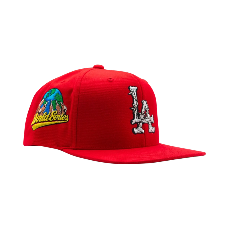 LA Barbed Wire Snapback Hat (Red)