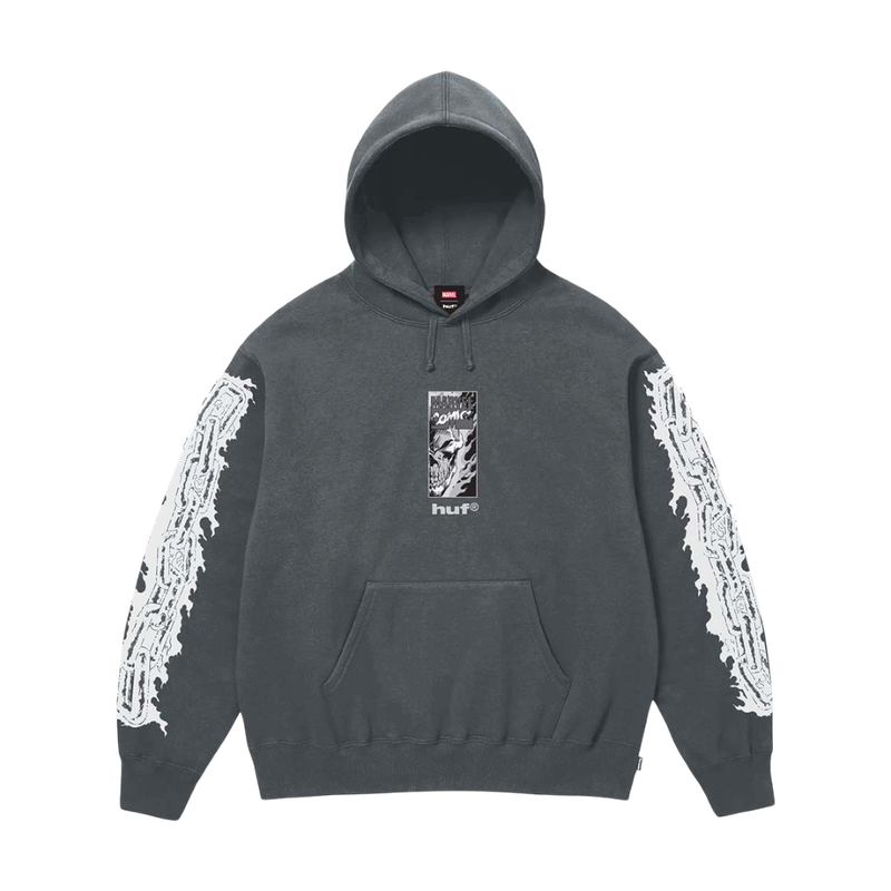 GHOST RIDER PO HOODIE - WASHED BLACK