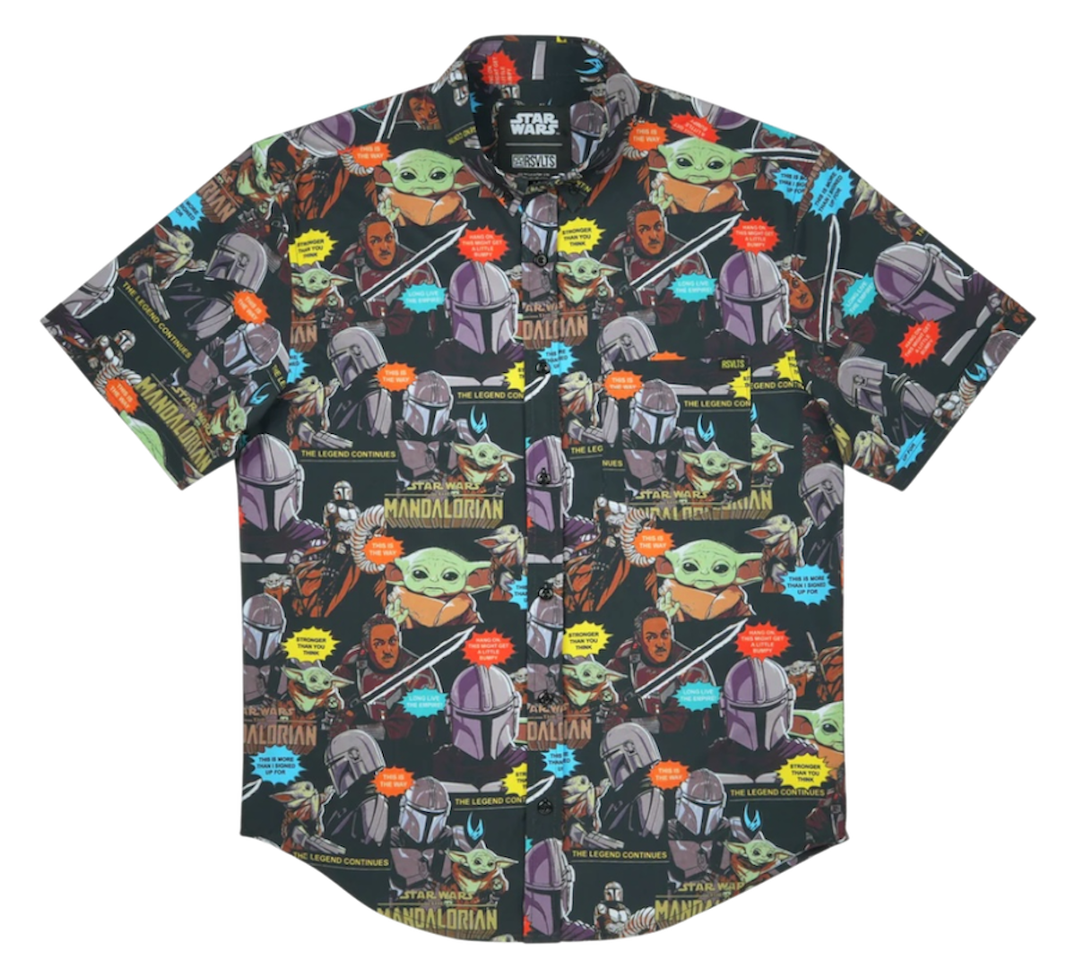 RSVLTS Star Wars May The Fourth "Mandolorian Comic" _ Kunuflex Short Sleeve Shirt