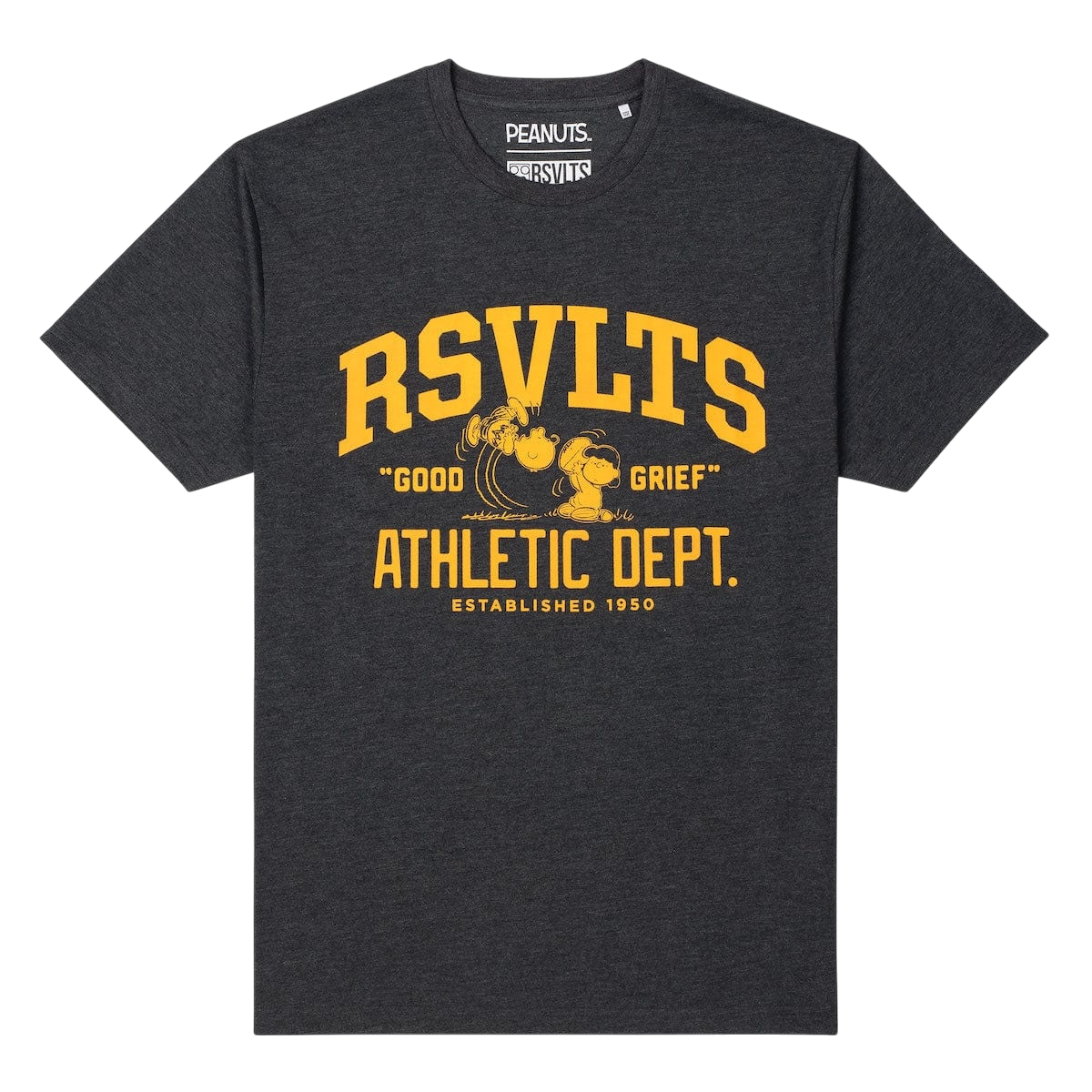 RSVLTS Peanuts "Good Grief Athletic Dept." – Crewneck Tee