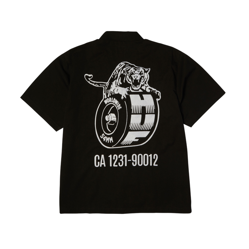 URETHANE S/S WORK SHIRT - BLACK