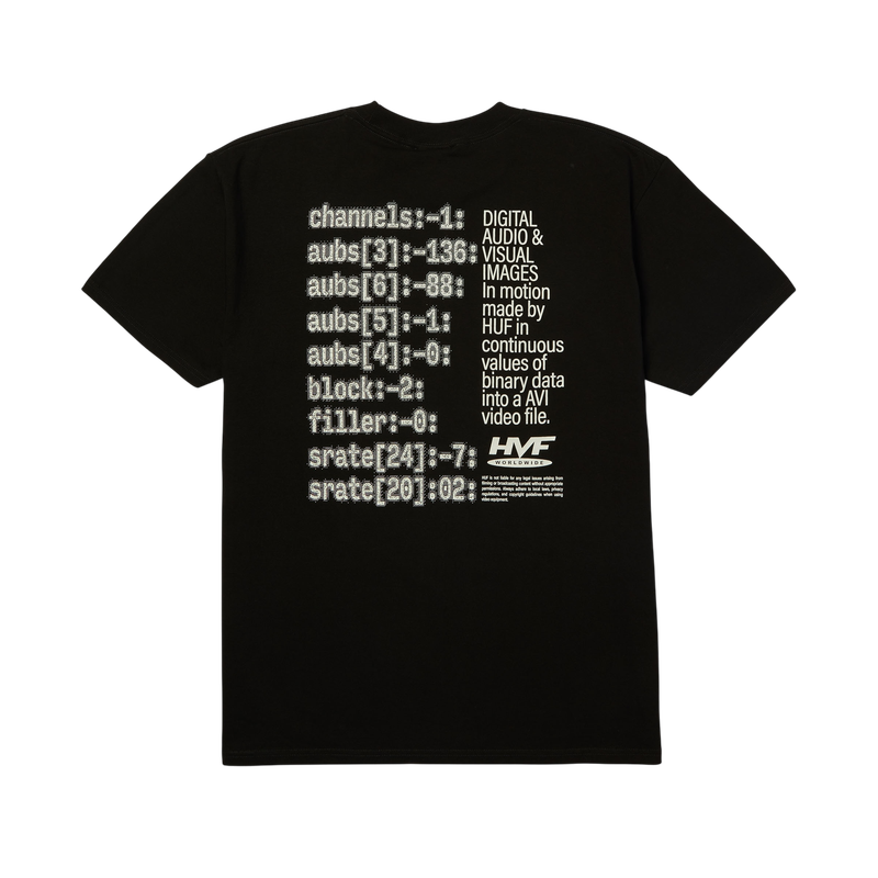 H CAM S/S TEE - BLACK