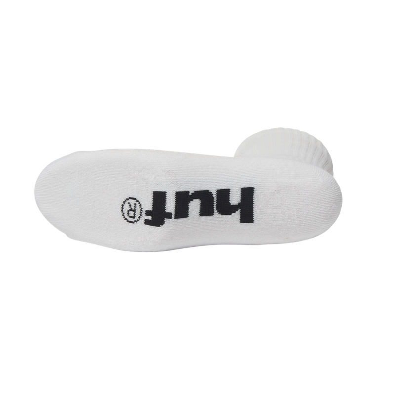 GREEN BUDDY EMBROIDERED SOCK - WHITE