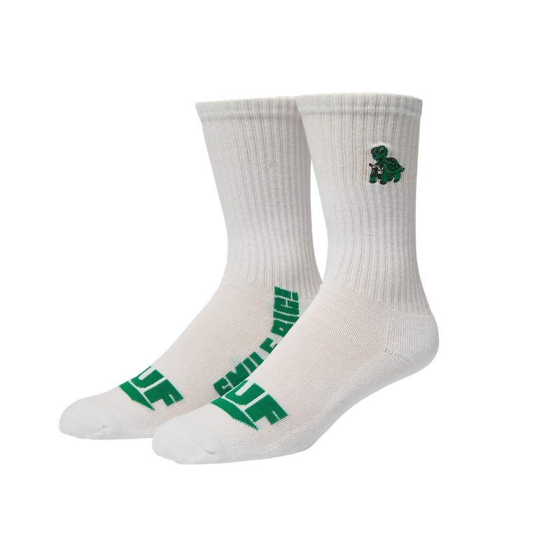 BIG SMILE CREW SOCK - WHITE BIG SMILE CREW SOCK - WHITE