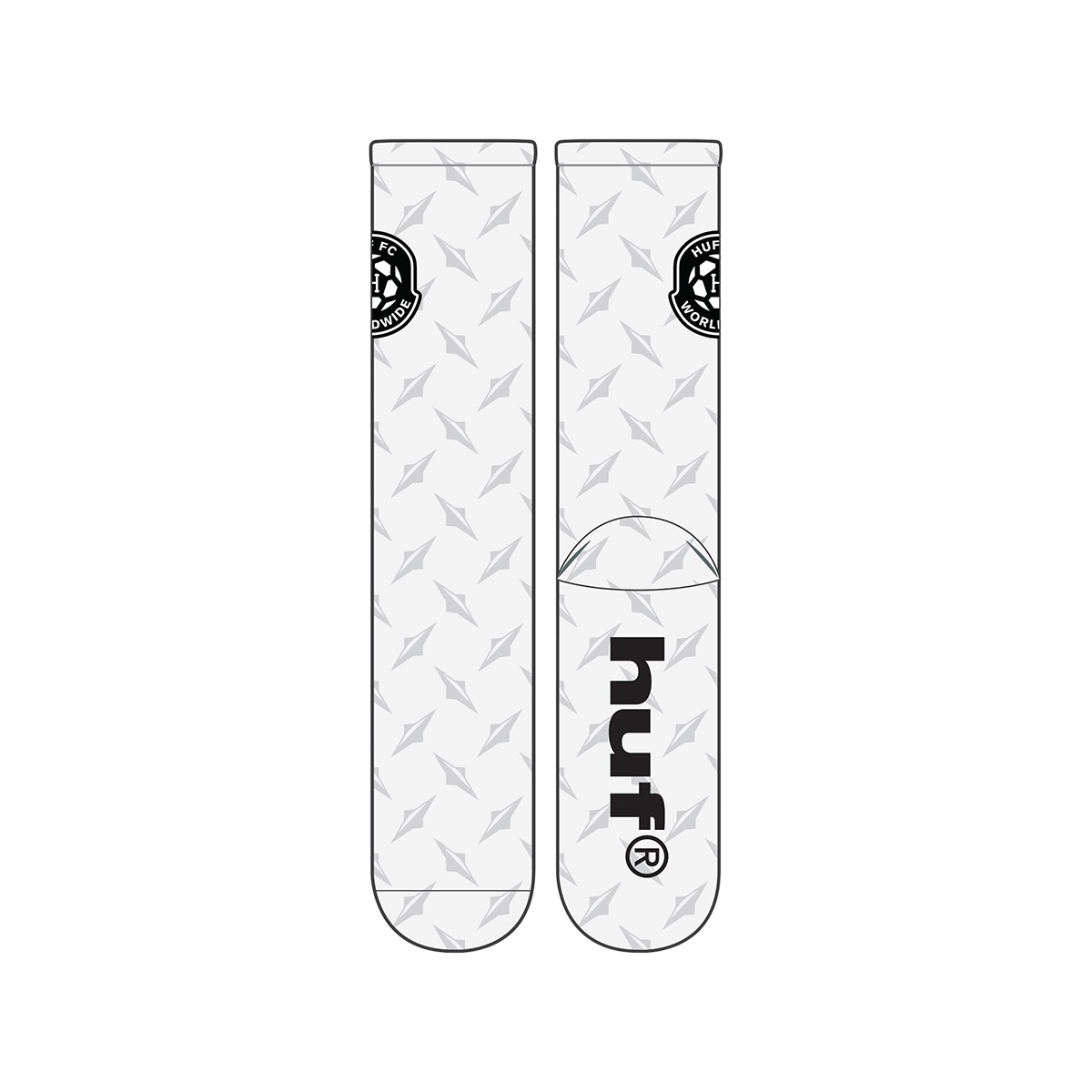 HUF FC SOCK - WHITE HUF FC SOCK - WHITE