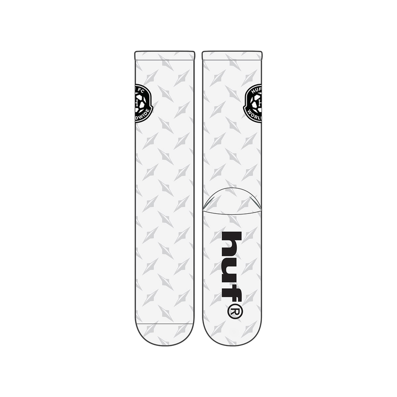 HUF FC SOCK - WHITE HUF FC SOCK - WHITE