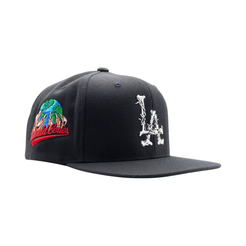 LA Barbed Wire Snapback Hat (BLACK)