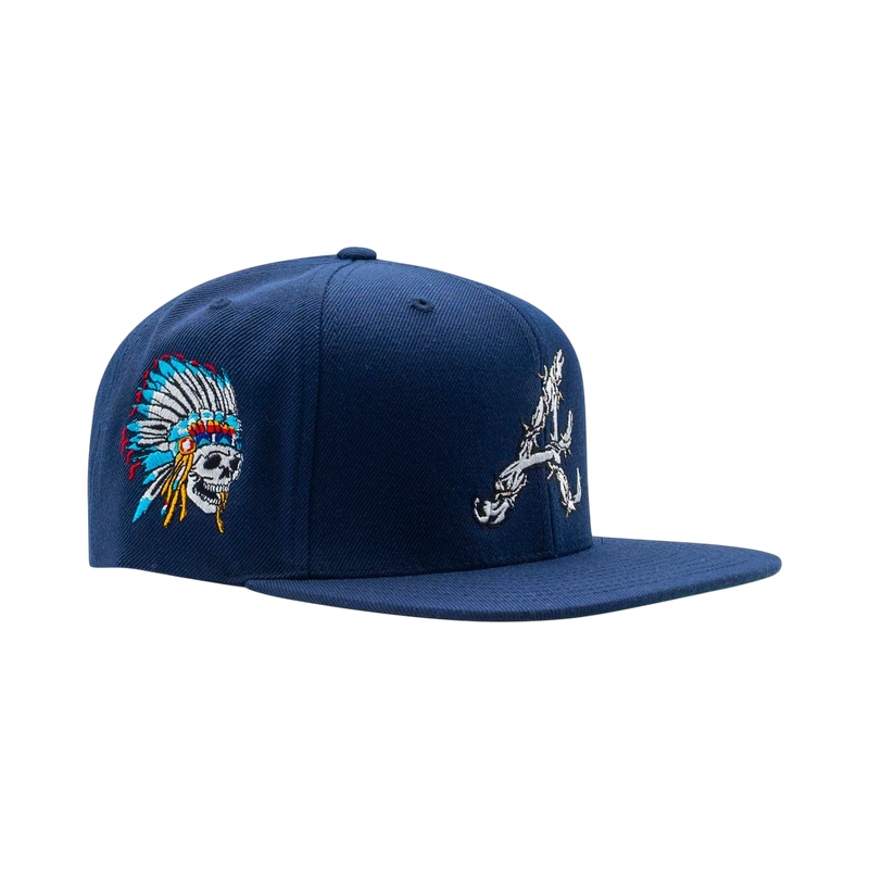 ATL Barbed Wire Snapback Hat (NAVY)