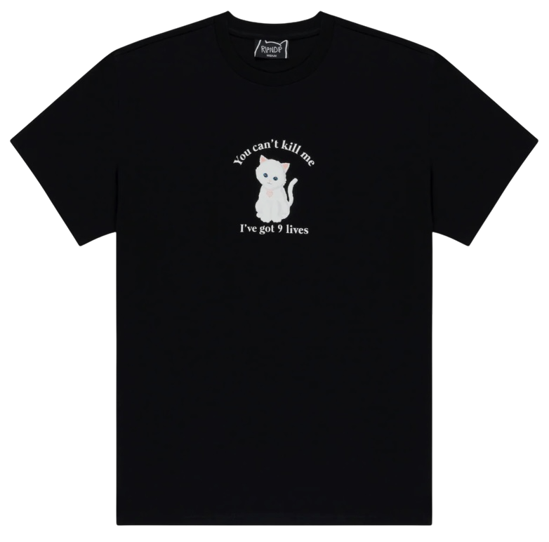 RIPNDIP 9 LIVES TEE (BLACK) RIPNDIP 9 LIVES TEE (BLACK)