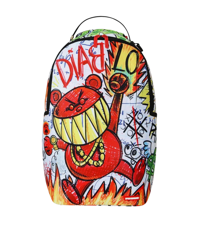 SPRAYGROUND DOODLE DIABLO ESSAY BACKPACK SPRAYGROUND DOODLE DIABLO ESSAY BACKPACK