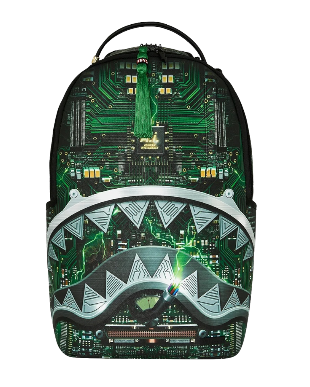 SPRAYGROUND A.I. AFRICAN INTELLIGENCE REWIRED & INSPIRED BACKPACK - SANDFLOWER COLLAB