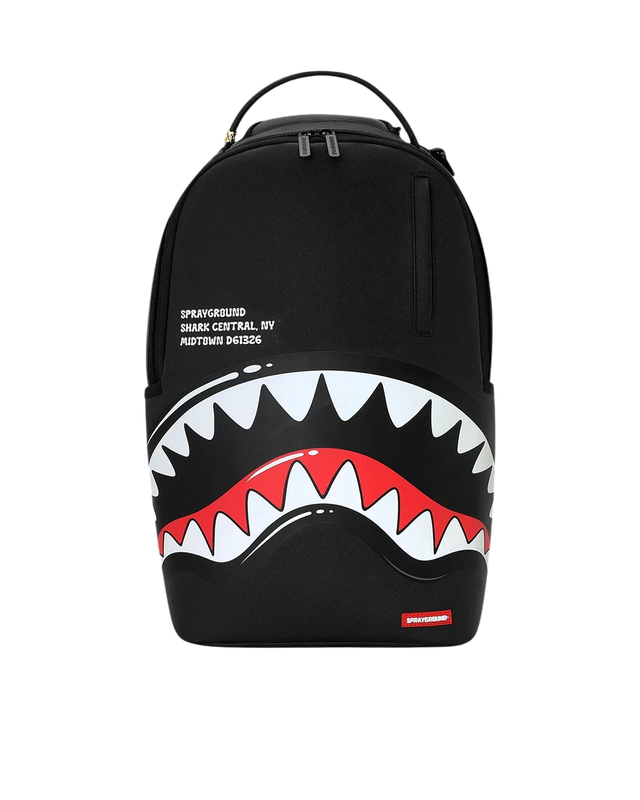 SPRAYGROUND SHARK CENTRAL BUBBLE SHARK (BLK) BACKPACK SPRAYGROUND SHARK CENTRAL BUBBLE SHARK (BLK) BACKPACK