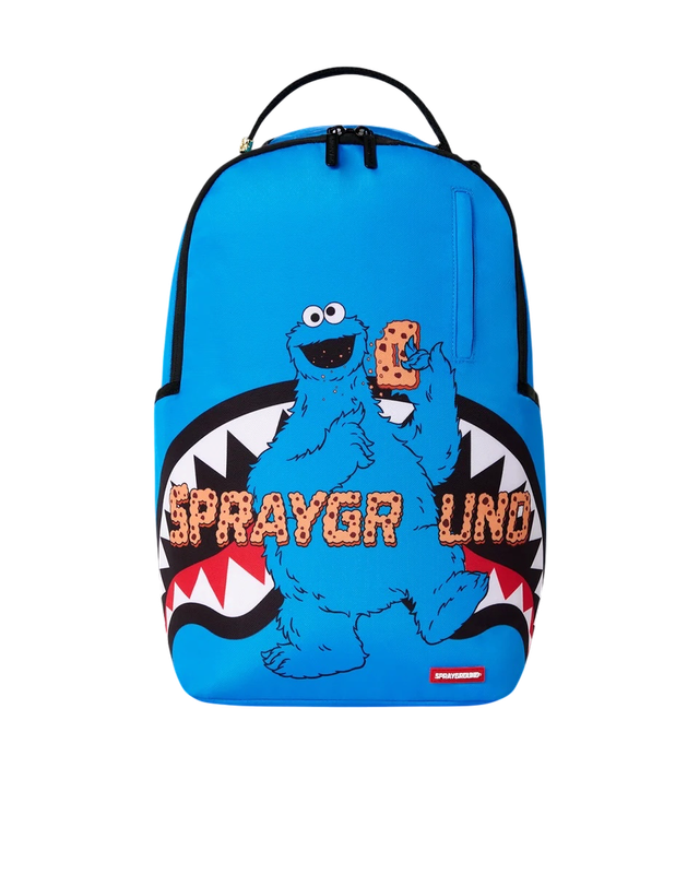 SPRAYGROUND SESAME STREET COOKIE MONSTER TAKE A BITE BACKPACK SPRAYGROUND SESAME STREET COOKIE MONSTER TAKE A BITE BACKPACK