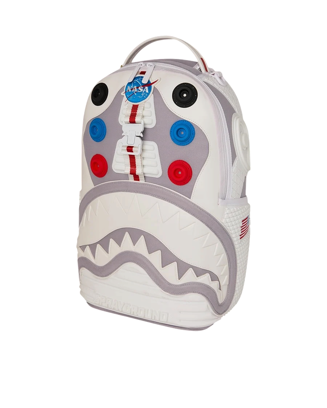 SPRAYGROUND NASA WHITE SUIT INSPIRED BACKPACK SPRAYGROUND NASA WHITE SUIT INSPIRED BACKPACK