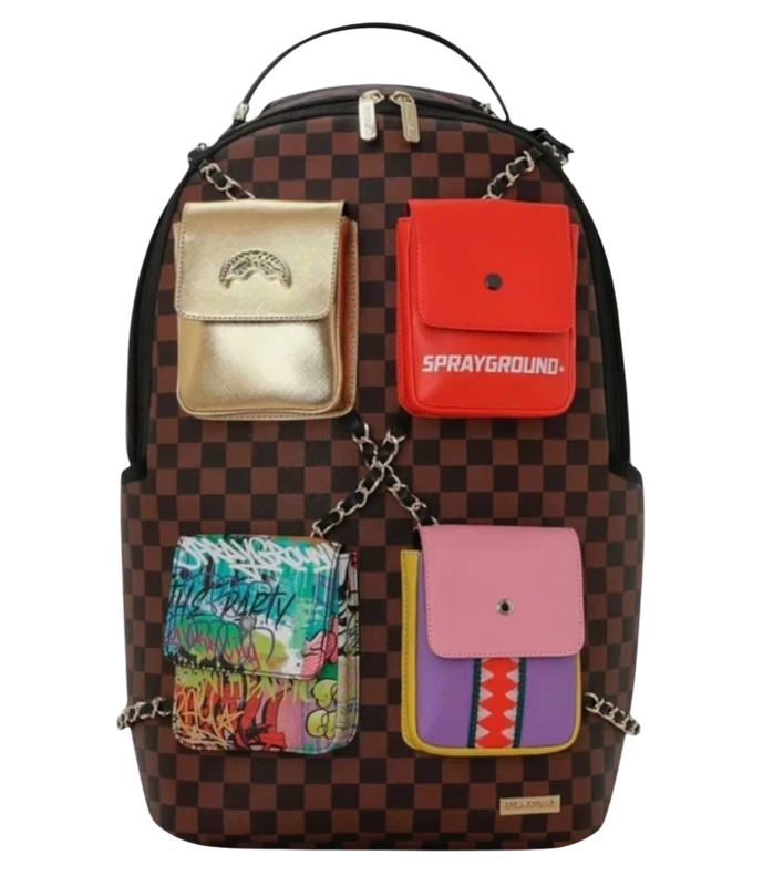 SPRAYGROUND HANGING POCKETS SHARK BACKPACK SPRAYGROUND HANGING POCKETS SHARK BACKPACK