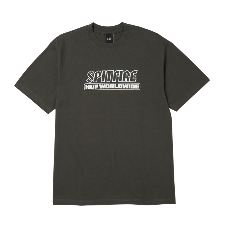 SPITFIRE BURN SS HEAVYWEIGHT TEE (WASHED BLACK) SPITFIRE BURN SS HEAVYWEIGHT TEE (WASHED BLACK)