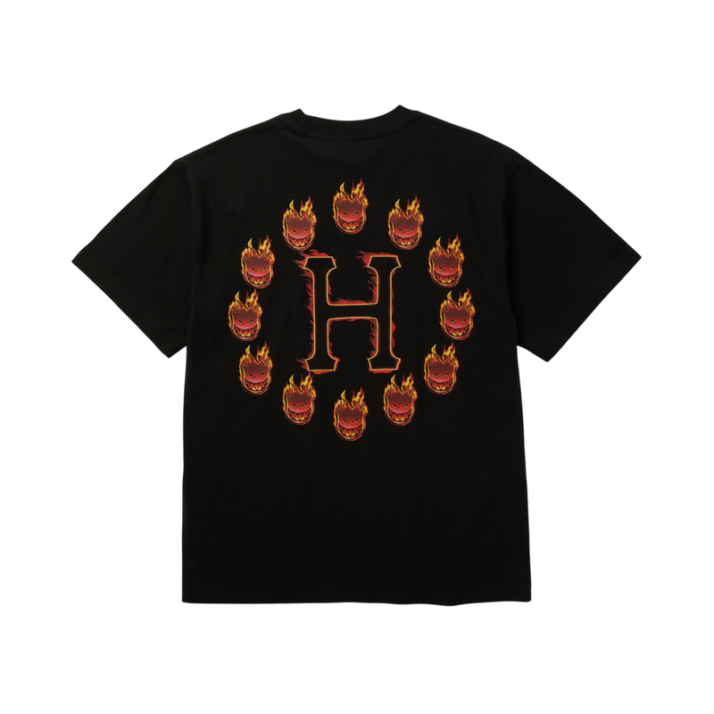 SPITFIRE FLAME GALAXIES SS TEE (BLACK)