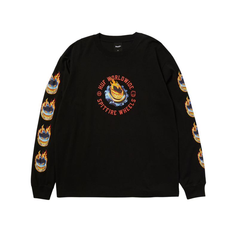 SPITFIRE CHROME HEAD LS TEE (Black) SPITFIRE CHROME HEAD LS TEE (Black)