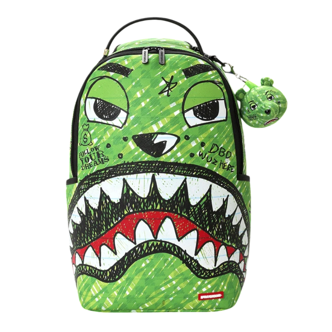SPRAYGROUND MONEYBEAR CHOMP & KEYCHAIN BACKPACK