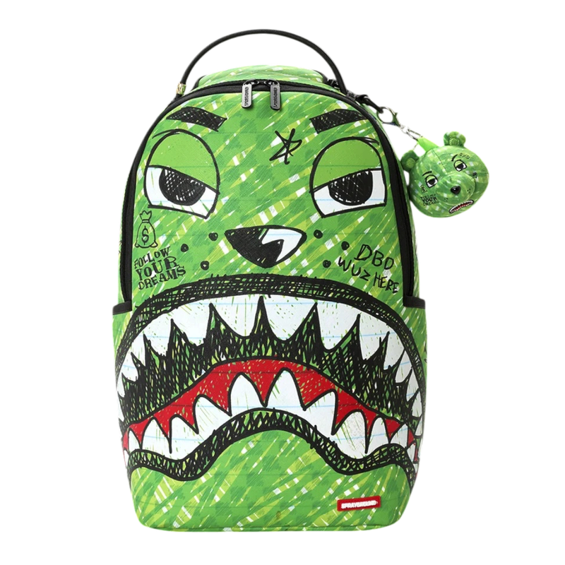 SPRAYGROUND MONEYBEAR CHOMP & KEYCHAIN BACKPACK SPRAYGROUND MONEYBEAR CHOMP & KEYCHAIN BACKPACK
