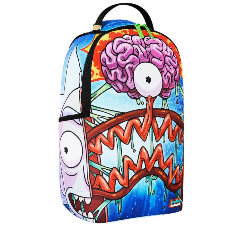 SPRAYGROUND RICK AND MORTY SPLIT RICK HEAD GUTS BACKPACK SPRAYGROUND RICK AND MORTY SPLIT RICK HEAD GUTS BACKPACK