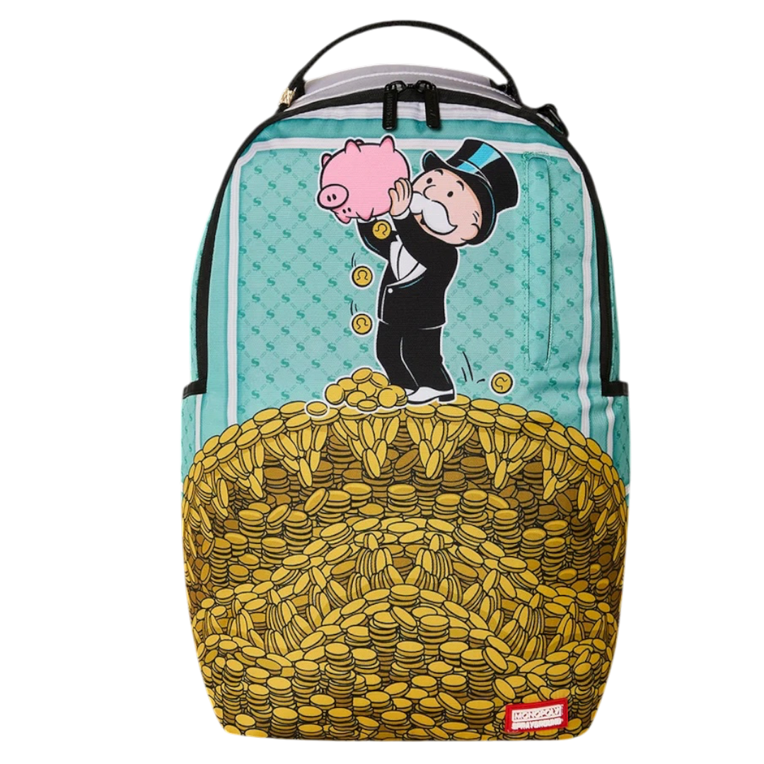SPRAYGROUND MONOPOLY MAKE SURE IT'S ALL THERE BACKPACK SPRAYGROUND MONOPOLY MAKE SURE IT'S ALL THERE BACKPACK