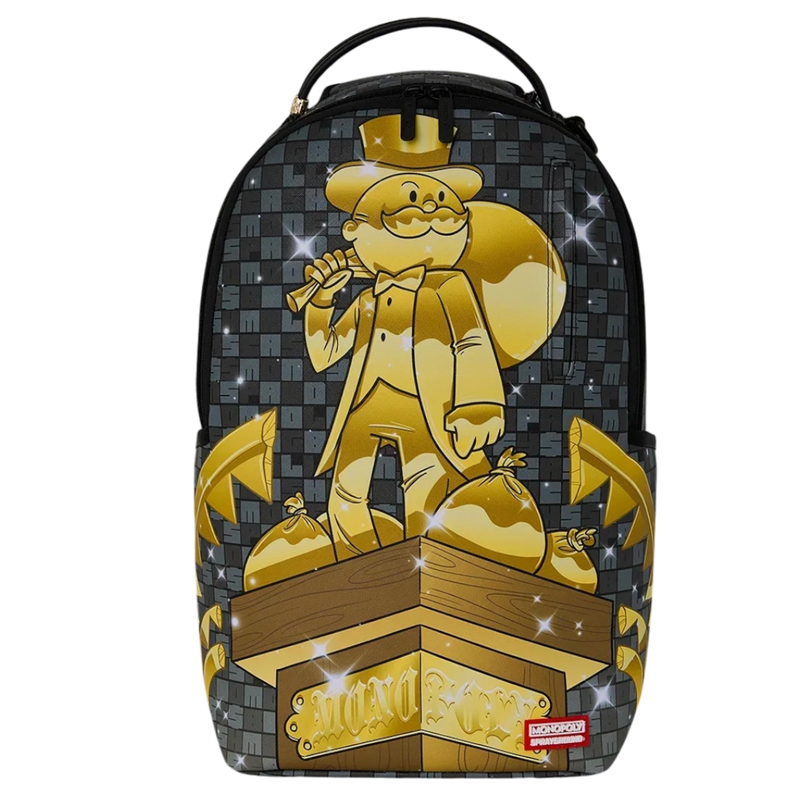 SPRAYGROUND MONOPOLY COLLAB - GET THE GOLD BACKPACK SPRAYGROUND MONOPOLY COLLAB - GET THE GOLD BACKPACK