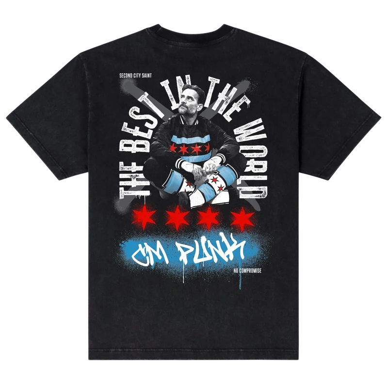 RSVLTS CM Punk RSVLTS CM Punk "Best in the World" – Vintage Crewneck Tee