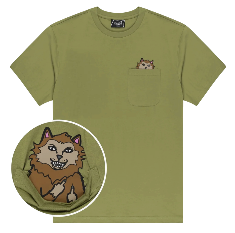 RIPNDIP FULL MOON NERM POCKET TEE RIPNDIP FULL MOON NERM POCKET TEE