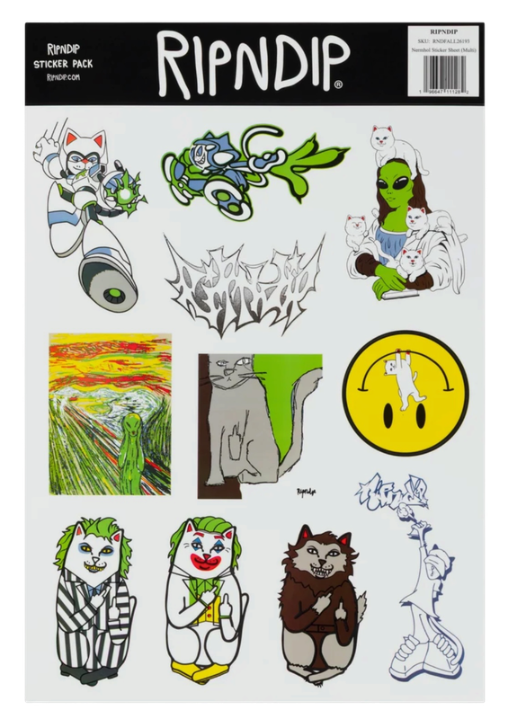RIPNDIP NERMHOL STICKER SHEET RIPNDIP NERMHOL STICKER SHEET