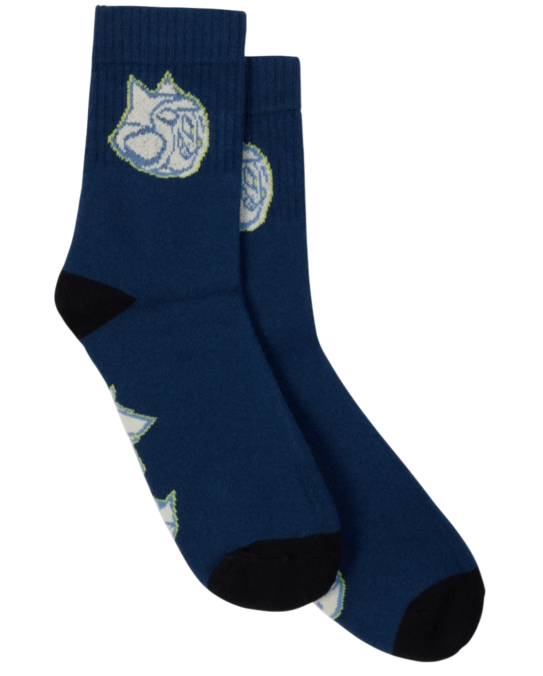 RIPNDIP CYCLONE MID SOCKS (NAVY)