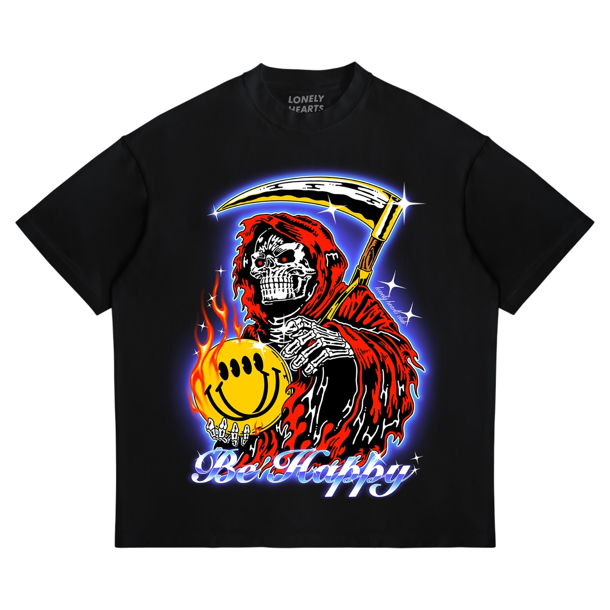 Lonely Hearts Club Be Happy Premium Tee Lonely Hearts Club Be Happy Premium Tee