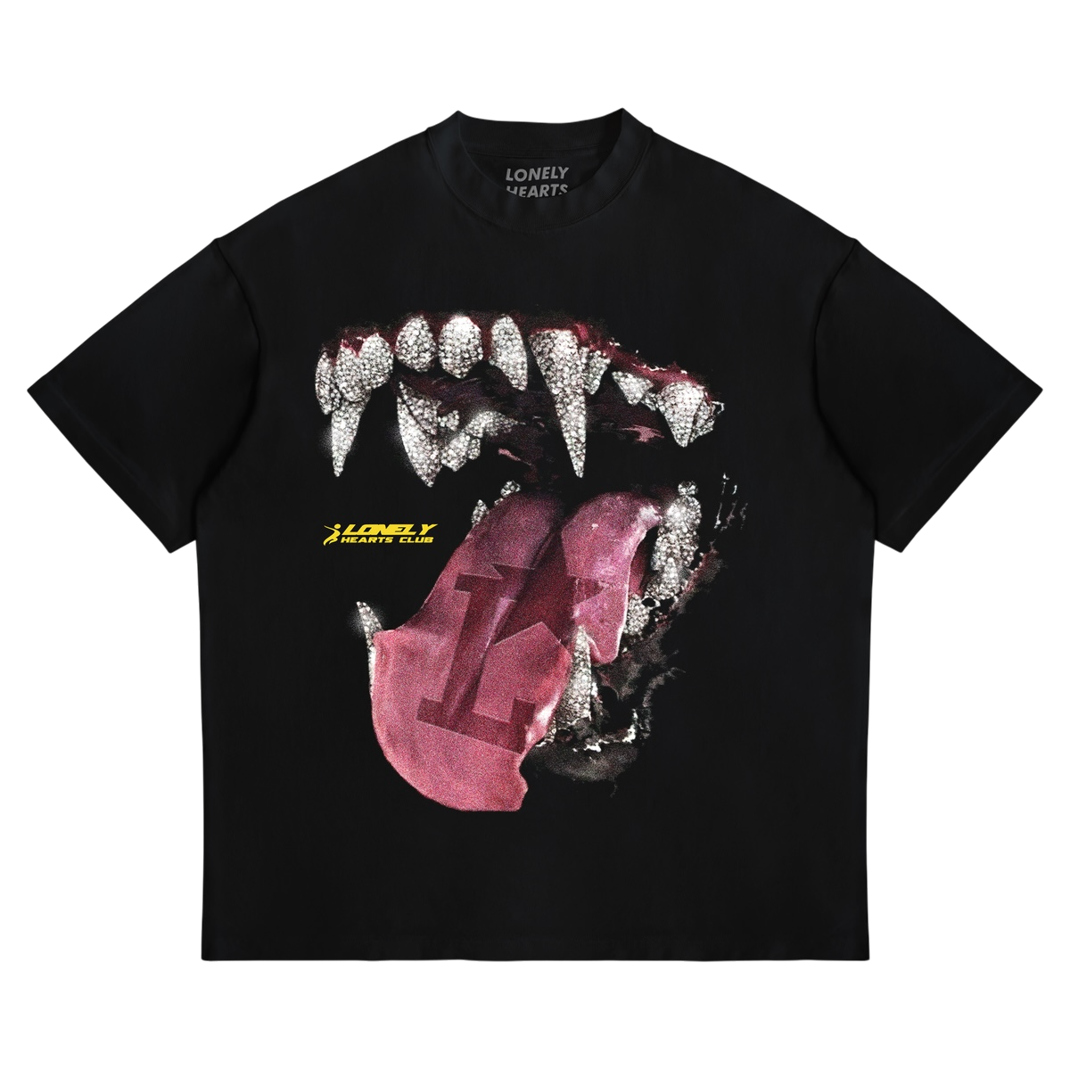 Lonely Hearts Club Fang Grillz Rhinestone Tee Lonely Hearts Club Fang Grillz Rhinestone Tee