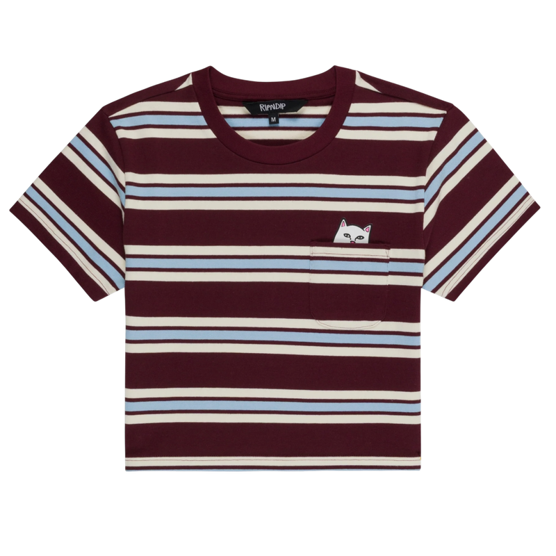 RIPNDIP LORD NERMAL CROPPED BABY POCKET TEE RIPNDIP LORD NERMAL CROPPED BABY POCKET TEE
