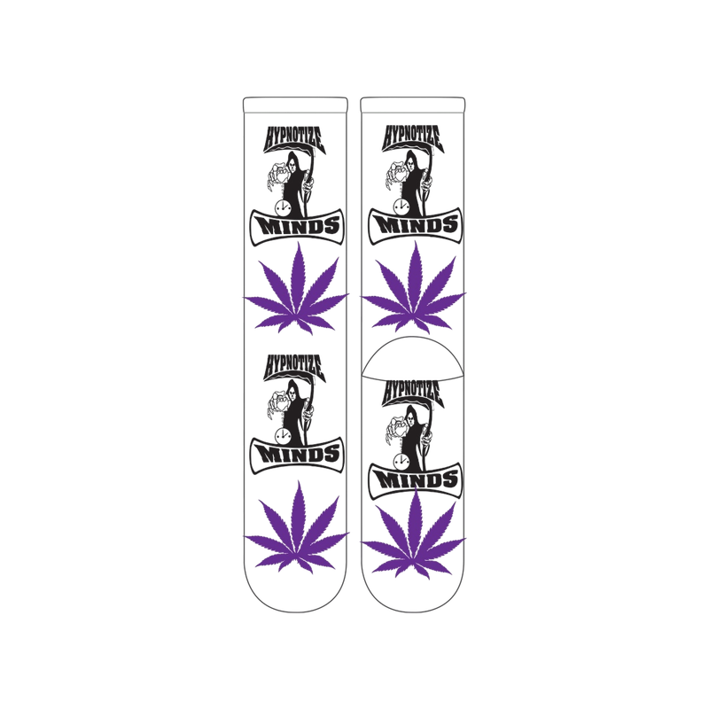 HYPNOTIZE MINDS PLANTLIFE SOCK - WHITE