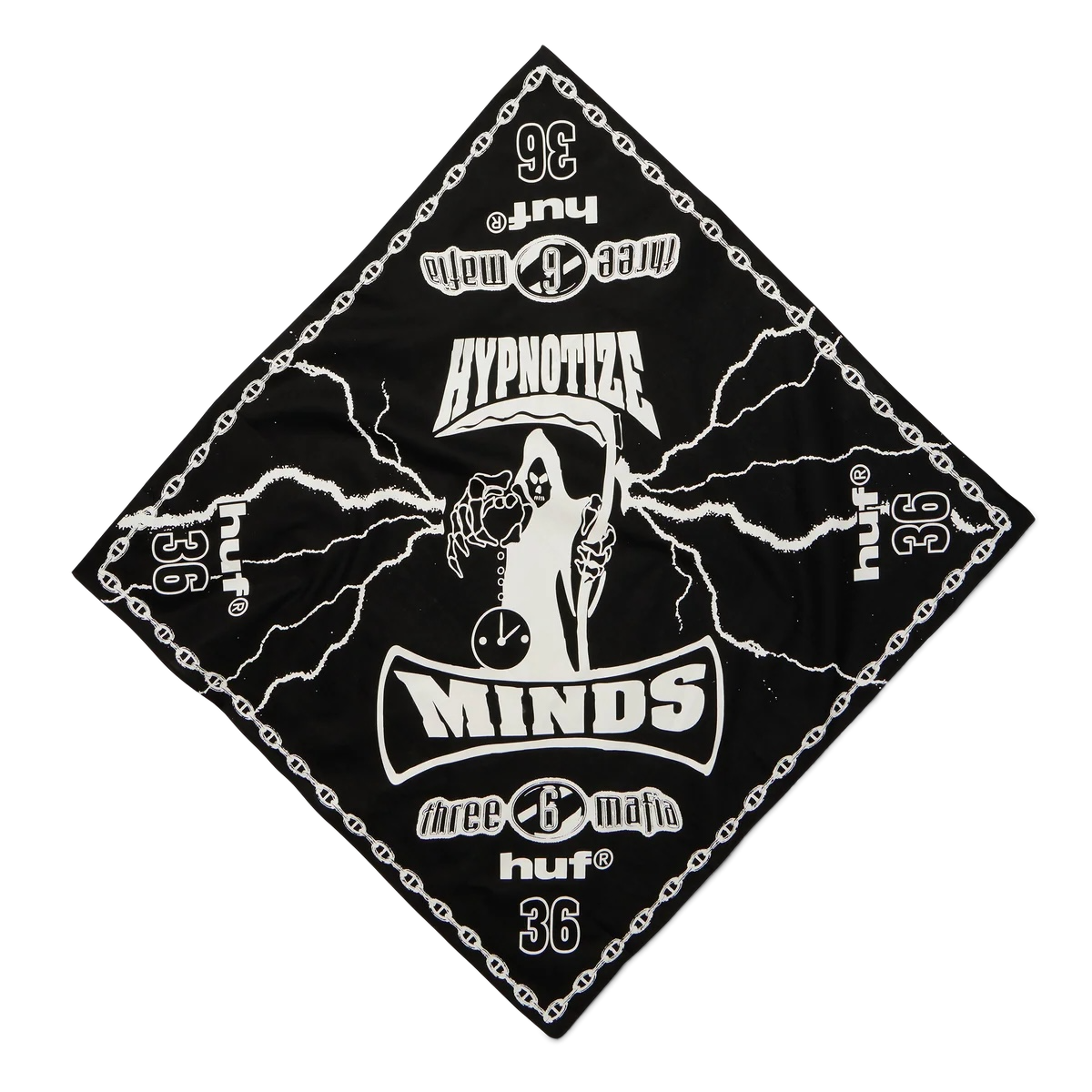 HYPNOTIZE MINDS BANDANA - BLACK