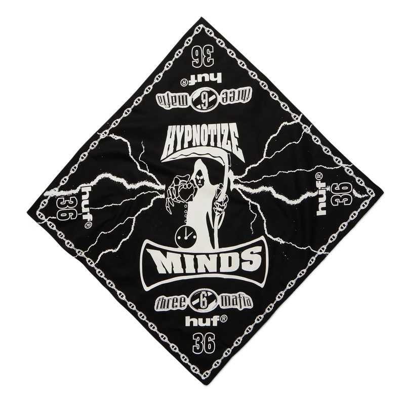 HYPNOTIZE MINDS BANDANA - BLACK